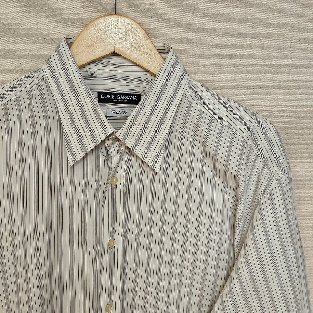 Dolce & Babbana Classic Fit Button Down 17.5